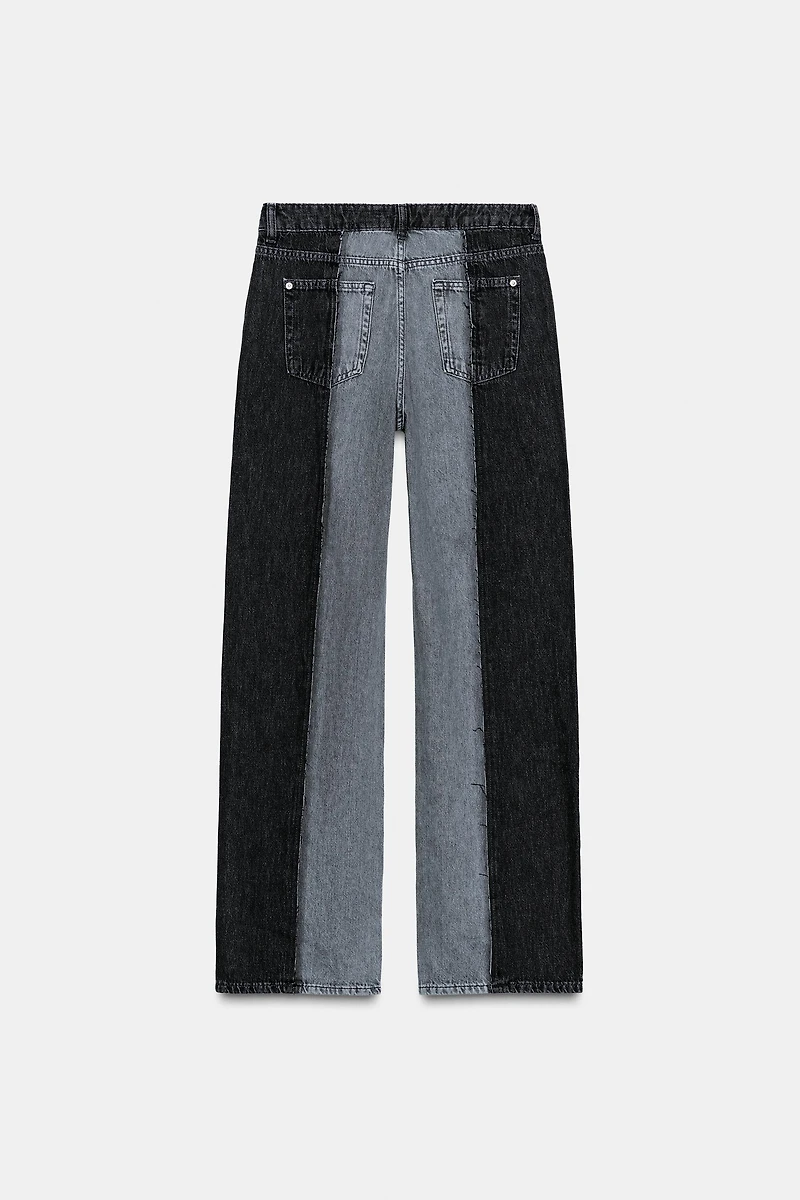 Z1975 WIDE LEG HIGH WAIST COMBINED JEANS