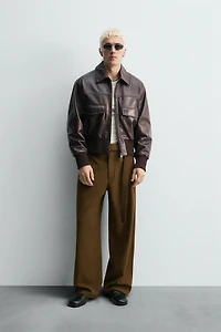 BELTED RELAXED FIT PANTS