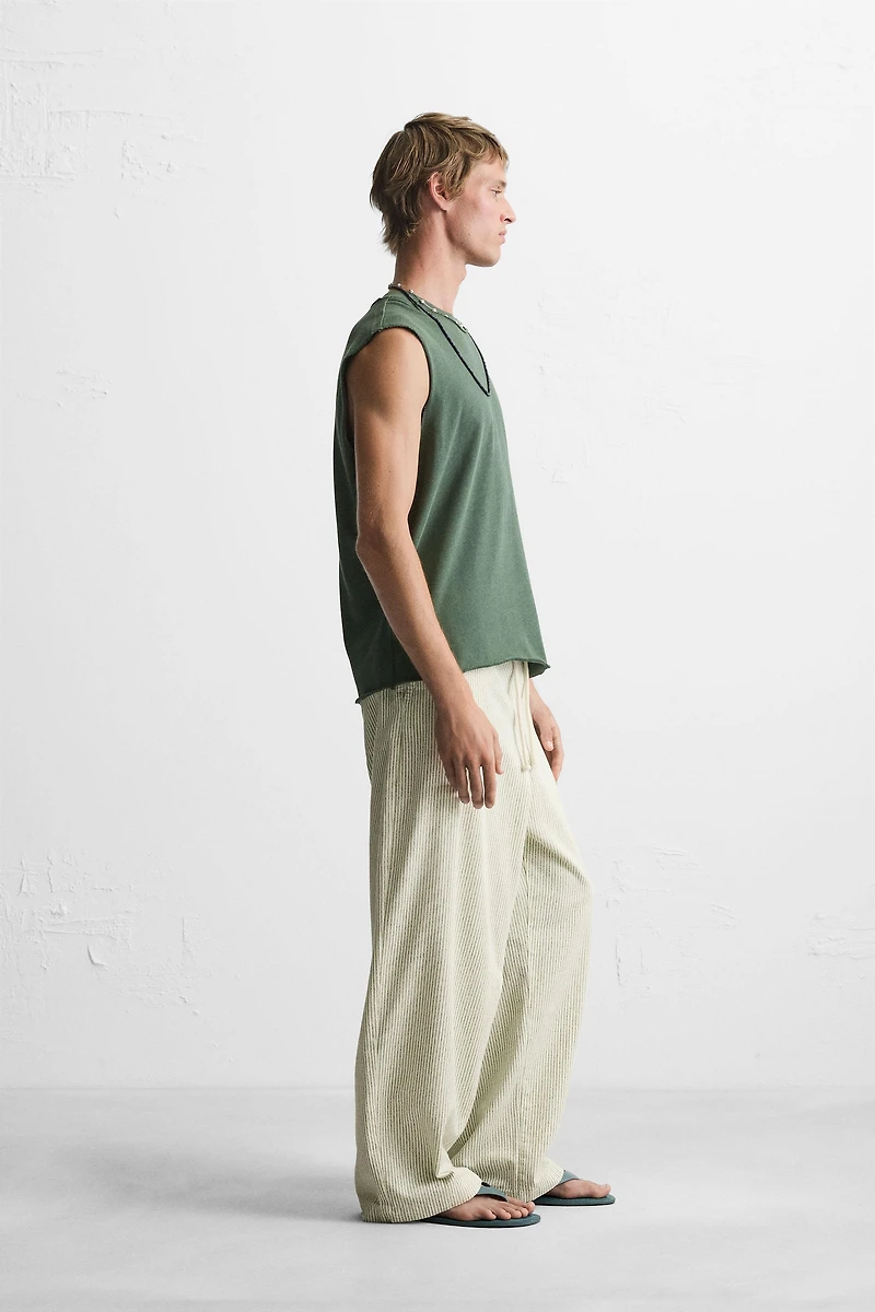 IRREGULAR KNIT TANK TOP