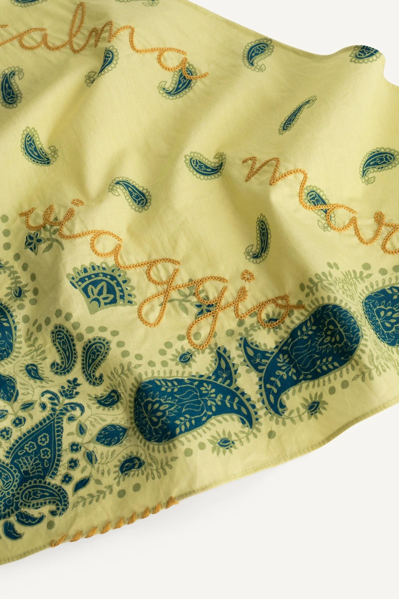 LIMITED EDITION EMBROIDERED PRINT BANDANA