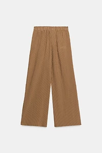 STRIPED WIDE LEG PANTS