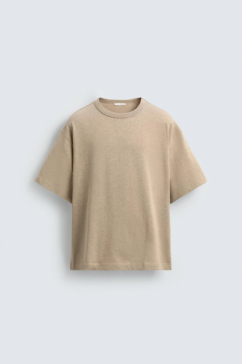 RELAXED FIT TEXTURED T-SHIRT