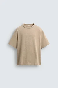 RELAXED FIT TEXTURED T-SHIRT