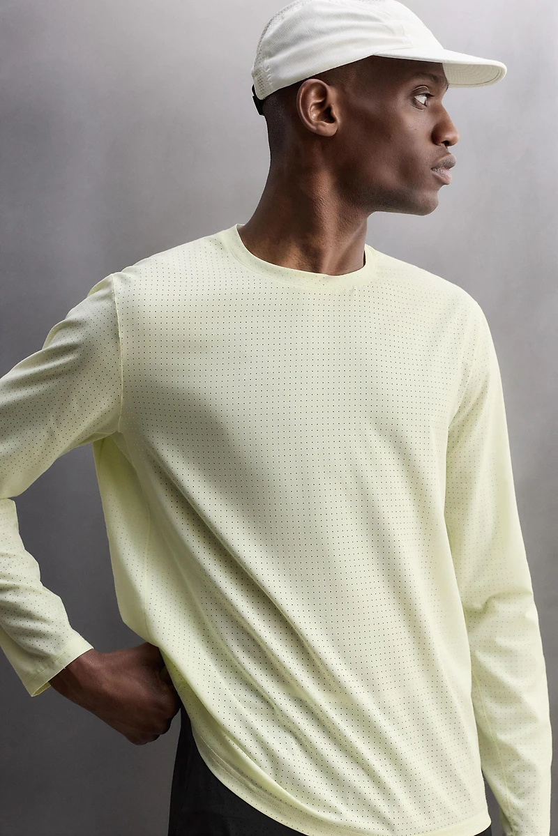 PERFORATED LONG SLEEVE T-SHIRT