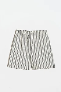STRIPED COTTON SHORTS