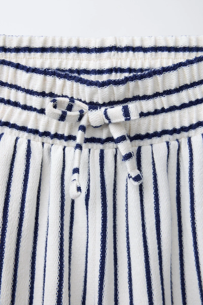 STRIPED STRAIGHT LEG PANTS