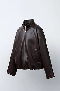 BLOUSON EN MATIÈRE SYNTHÉTIQUE