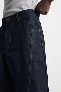 BERMUDA DENIM COUPE AMPLE SURPIQÛRES