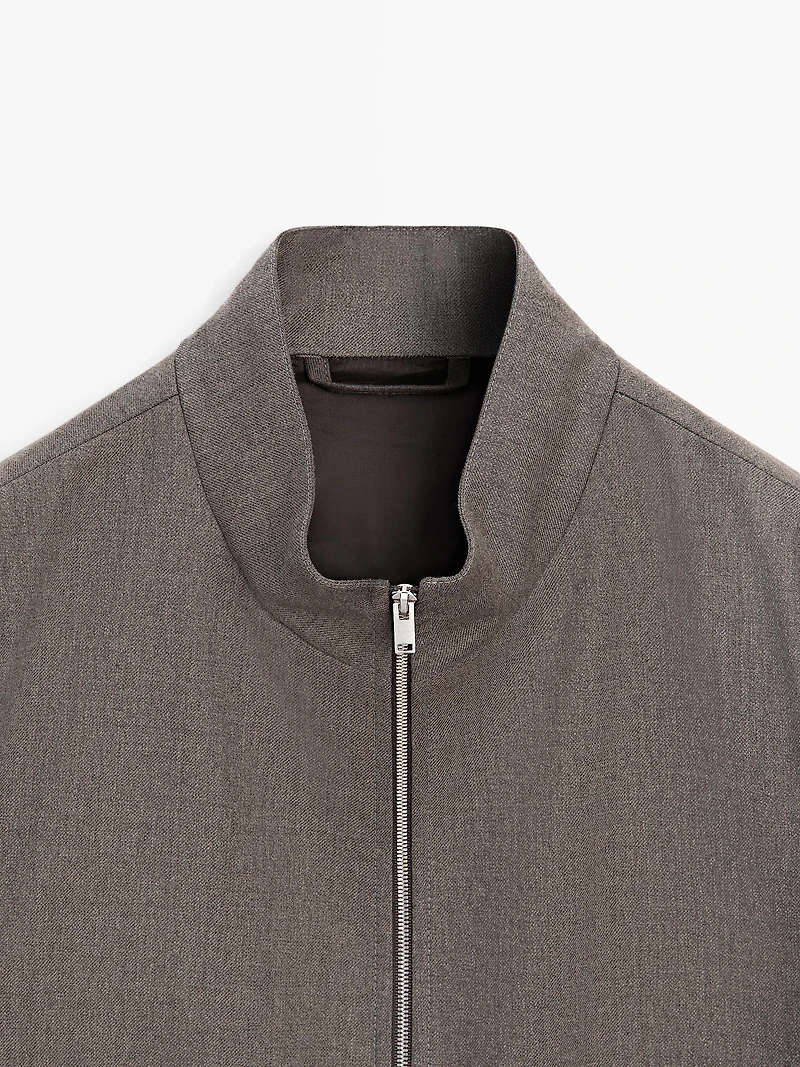 Cool wool blend jacket