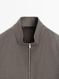 Cool wool blend jacket