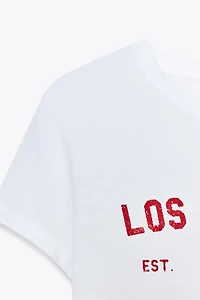T-SHIRT EFFET DÉLAVÉ
