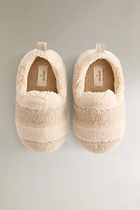 CHILDREN'S FAUX SHEARLING SLIPPERS