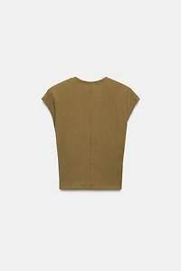TOP TEXTURÉ STYLE CORSET