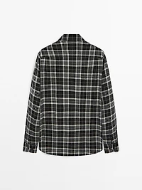 Cotton blend check shirt
