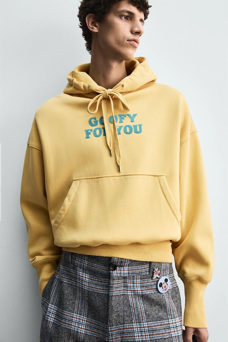 SLOGAN HOODIE HARRY LAMBERT FOR ZARA X DISNEY