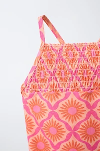 1-6 YEARS / SUN PRINT SWIMSUIT