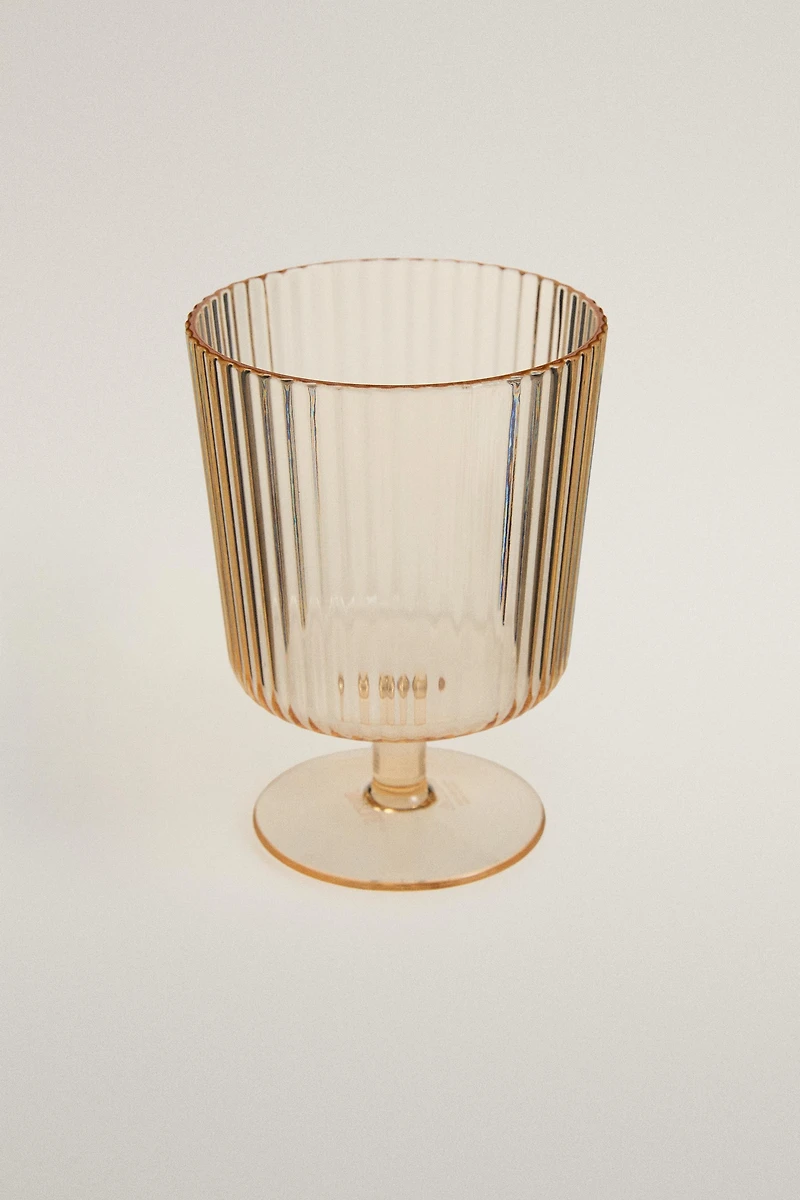 STRIPED ACRYLIC GLASS