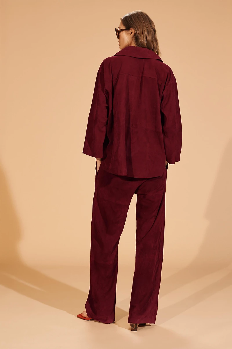 LIMITED EDITION SUEDE LEATHER POCKET SHIRT