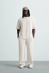 VERTICAL TEXTURED JOGGER PANTS
