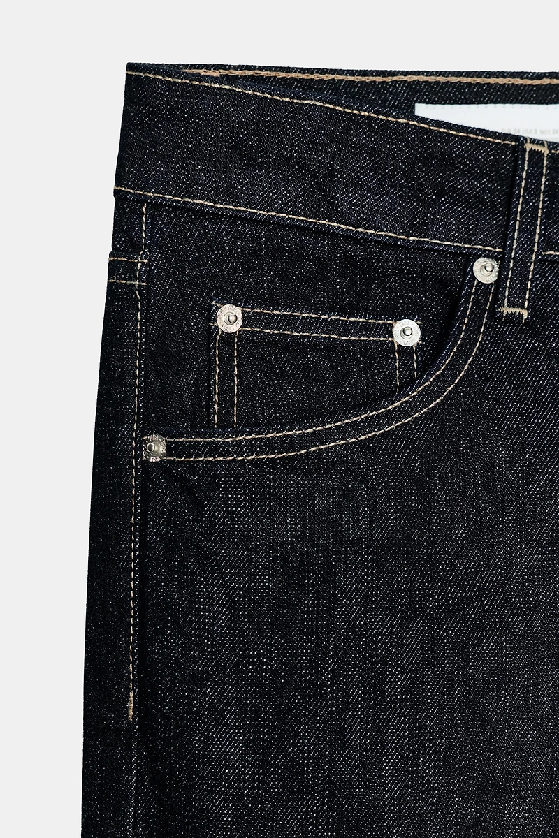TRF LOW RISE WIDE LEG JEANS