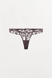 TANGA BRODERIES DENTELLE