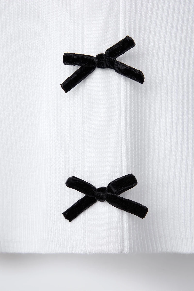 BOW KNIT VEST