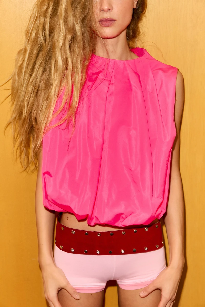 TAFFETA BALLOON TOP
