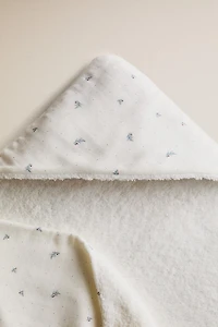FLORAL HOODED BABY TOWEL