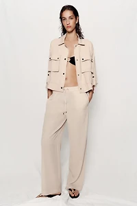 ROLLED-SLEEVE SAFARI JACKET