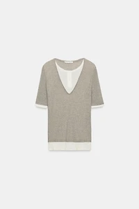 DOUBLE LAYER HENLEY TOP