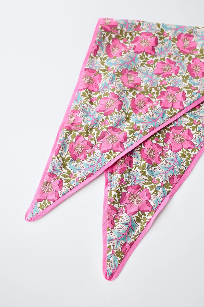 FLORAL PRINT BANDANA MADE WITH LIBERTY FABRIC