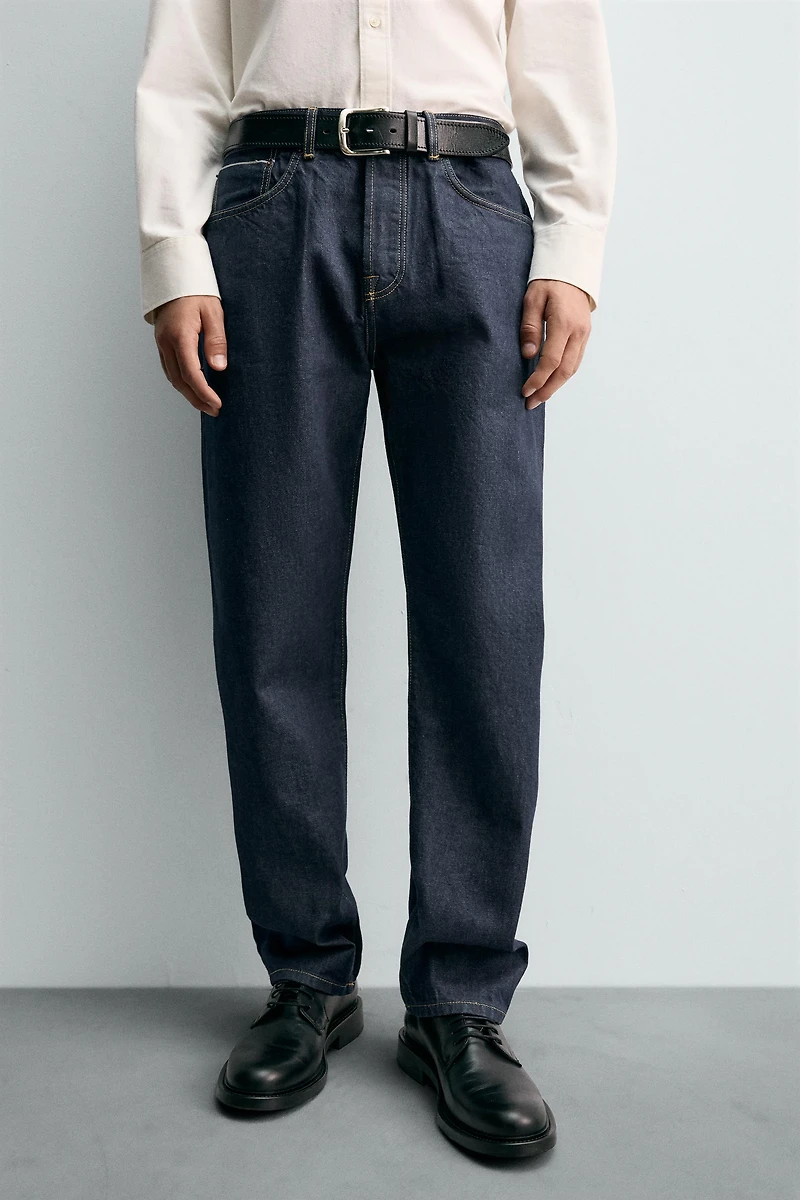STRAIGHT ANKLE FIT SELVEDGE JEANS