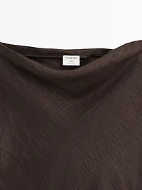 Draped neck top with gathered detail - STUDIO