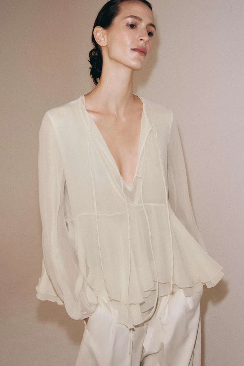 ZW COLLECTION RUFFLED BLOUSE