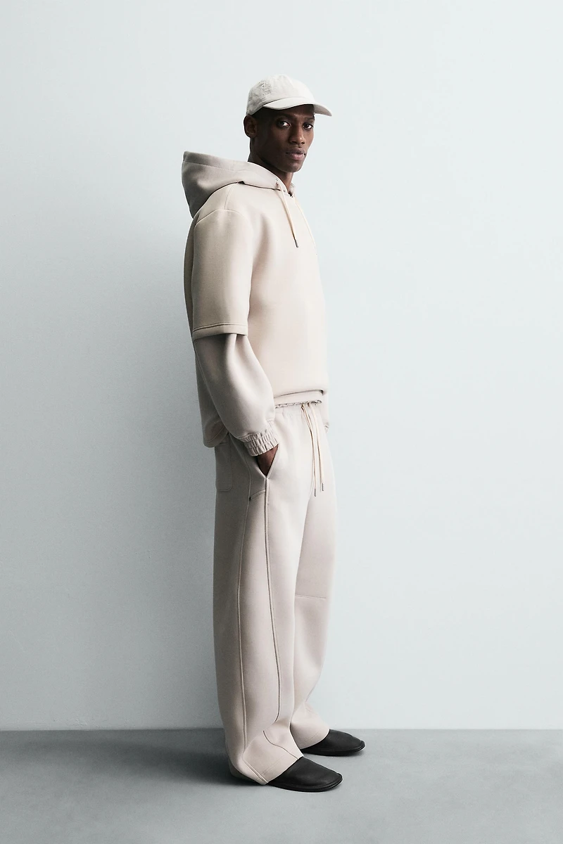 NEOPRENE LOOK BALLOON FIT PANTS