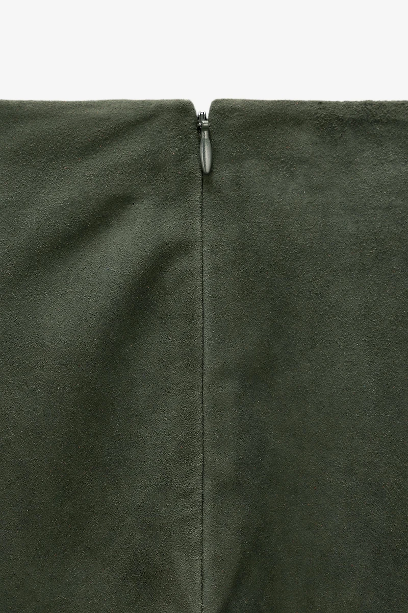LIMITED EDITION MINIMAL SUEDE SKIRT