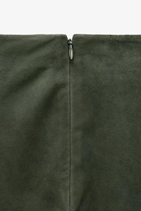 LIMITED EDITION MINIMAL SUEDE SKIRT