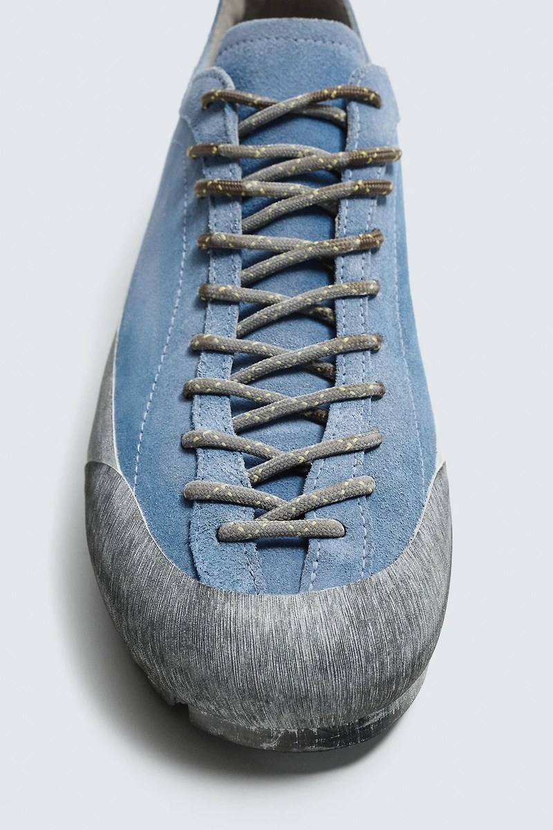 LEATHER SNEAKERS WITH VIBRAM® SOLE AARON LEVINE X ZARA