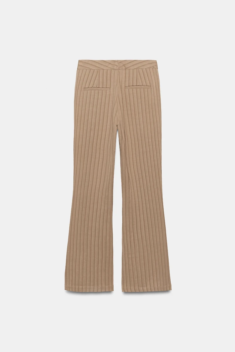 ZW COLLECTION STRIPED FLARE PANTS