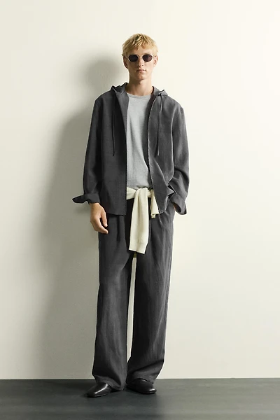 RELAXED FIT STRIPED FLOWY PANTS