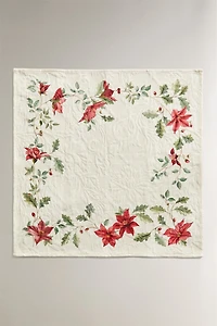 SET OF CHRISTMAS FLORAL JACQUARD NAPKINS (SET OF 2)