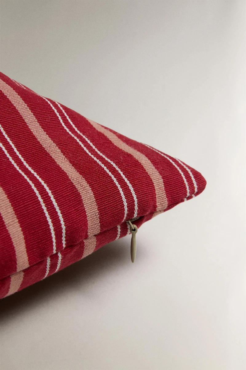 STRIPED THROW PILLOW COVER