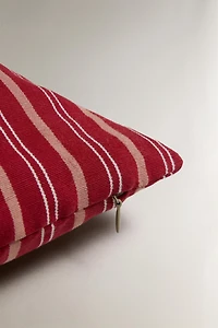 STRIPED THROW PILLOW COVER