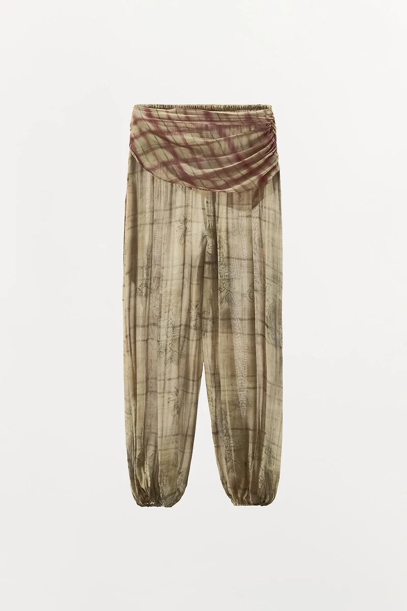 SCARF PRINT PANTS