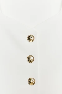TOP PÉPLUM À BOUTONS