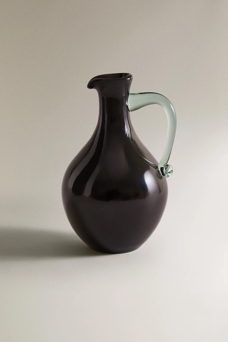 COLORED GLASS VASE