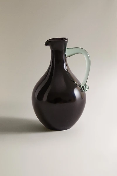 COLORED GLASS VASE