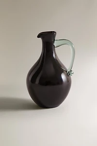 COLORED GLASS VASE