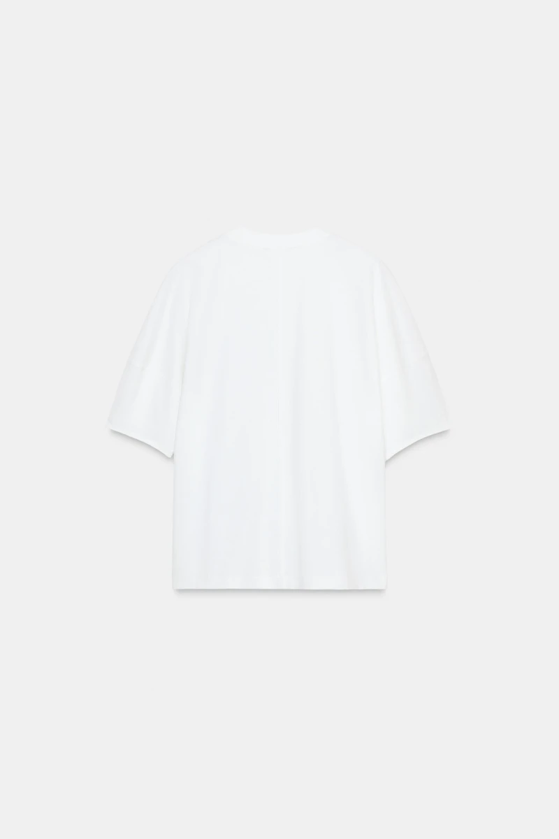 CONTRAST FLOWER T-SHIRT