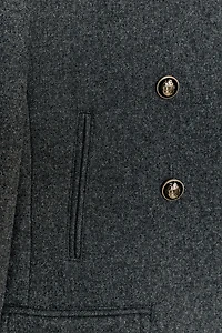 DOUBLE BREASTED WOOL COAT